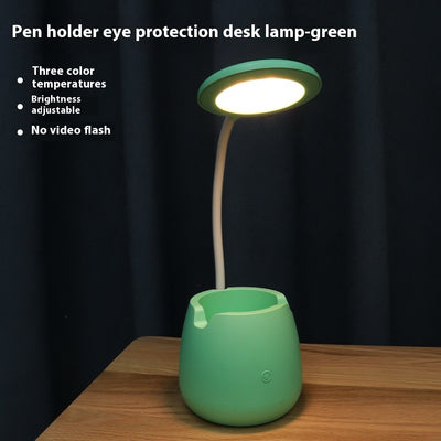 Lámpara de Escritorio LED Multifuncional con Organizador y Carga USB - Image 4
