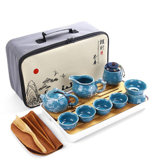 Juego de Té Kung Fu de Cerámica Marmolada con Logo Personalizado - Image 12