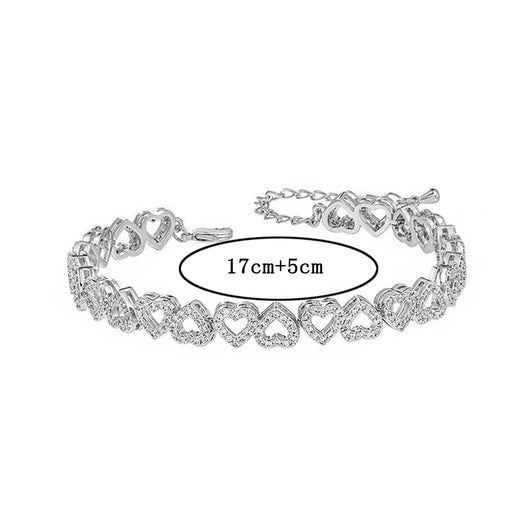 Pulsera de Diamantes para Niña con Corazón Completo de Brillantes - Image 16