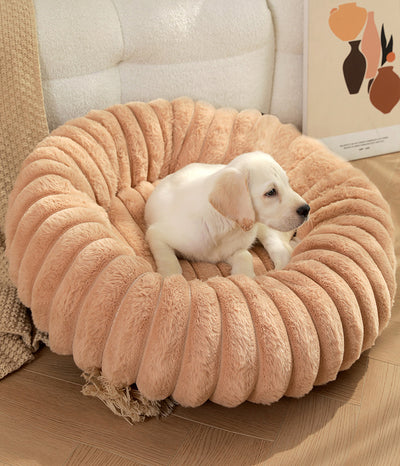 Cama Térmica Redonda de Felpa para Gatos y Perros - Nido Acogedor Invierno - Image 27