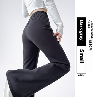 Pantalones Deportivos Acampanados Forrados en Fleece para Mujer - Cintura Alta Reductora - Image 15