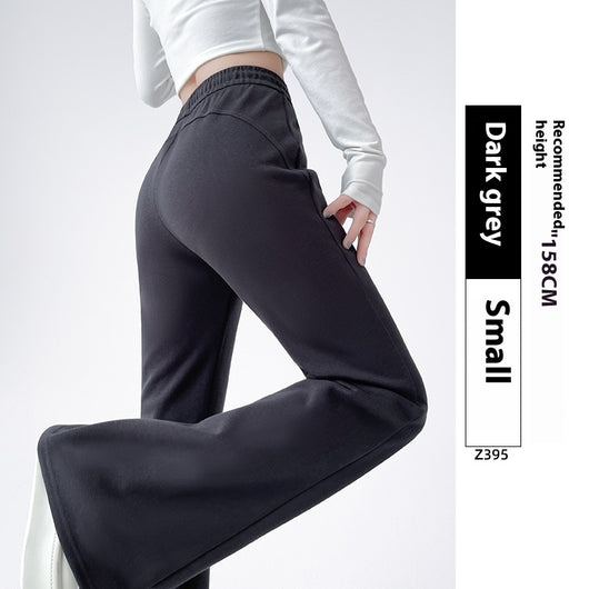Pantalones Deportivos Acampanados Forrados en Fleece para Mujer - Cintura Alta Reductora - Image 15