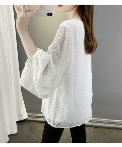Blusa Chifón Premium Efecto Reductor y Cobertura Abdominal - Image 26