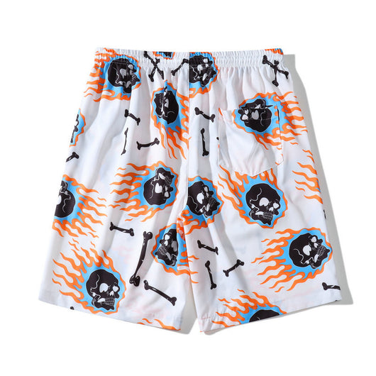 Conjunto Playero Hombre Estampado Calavera - Camisa y Shorts - Image 3