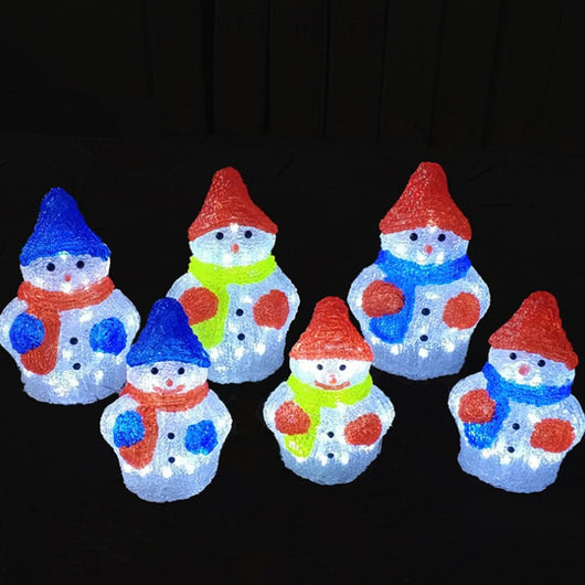 Decoración Navideña de Muñeco de Nieve en Acrílico y Resina Epoxi para Ventanas - Image 4