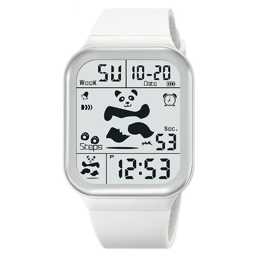 Reloj Deportivo Panda Cuadrado Unisex Resistente al Agua con Múltiples Funciones - Image 6