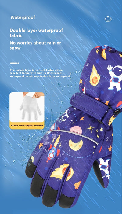 Chamarra Impermeable Acolchada de Terciopelo para Niños y Niñas - Image 21