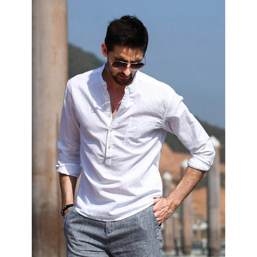 Camisa Casual de Manga Larga Transpirable para Hombre - Image 4