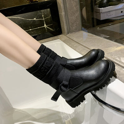 Botas Plataforma Stretch con Paneles Tejidos Transpirables - Image 10
