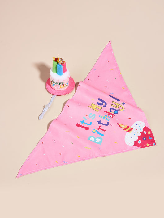 Babero Triangular Estampado con Diseño de Perrito para Cumpleaños - Image 13