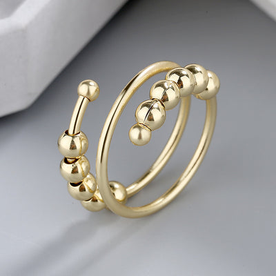Anillo Antiestrés Doble Capa Ajustable con Retención de Color - Image 14