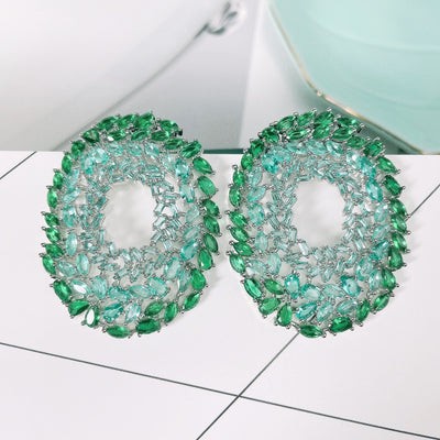 Aretes con Circonitas Incrustadas Estilo Europeo y Americano - Image 9