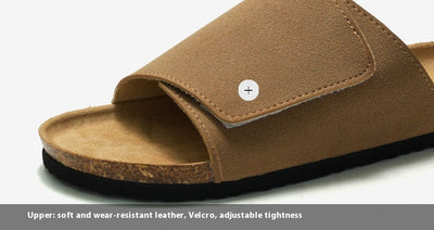 Pantuflas de Corcho y Cuero para Hombre - Sandalias Retro Cómodas - Image 26
