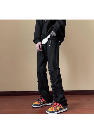Pantalones Vaqueros Rotos Slim Bootcut para Hombre - Image 22