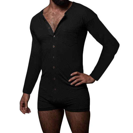 Pijama Enterizo Hombre Liso Cómodo para Casa