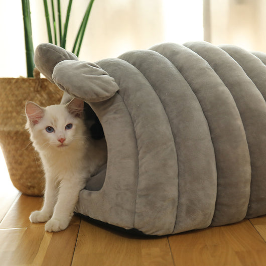 Cama Acogedora Semiencerrada para Mascotas con Efecto Calmante - Image 4