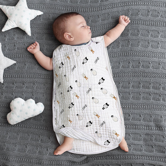 Saco de Dormir Infantil de Gasa de Algodón sin Mangas - Image 16
