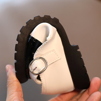 Zapatos de Cuero Princesa Niña Grande con Velcro - Versátiles y Cómodos - Image 3