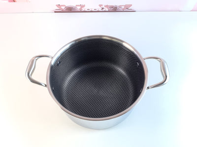 Olla para Sopa Binaural 316 de Acero Inoxidable con Tapa 24CM - Image 12