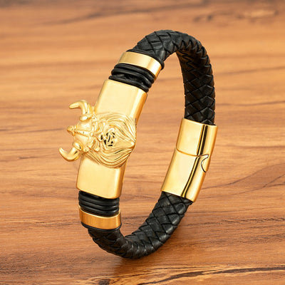 Pulsera Magnética de Cuero Genuino para Hombre - Acero Inoxidable Resistente - Image 8