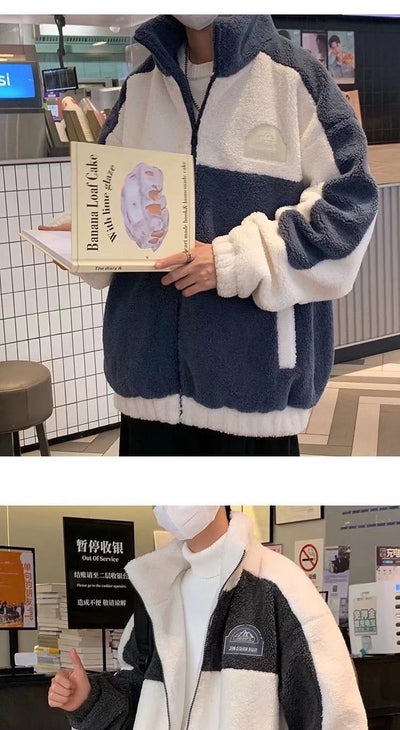 Chaqueta de Lana Cordero Coreana con Cuello Alzado - Image 10