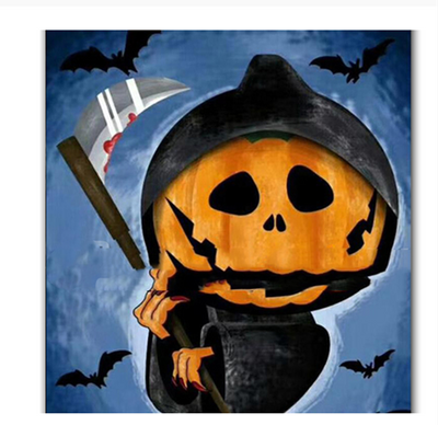 Kit de Pintura Diamante Halloween Cuadrado Completo - Bordado Punto de Cruz Cartoon - Image 9