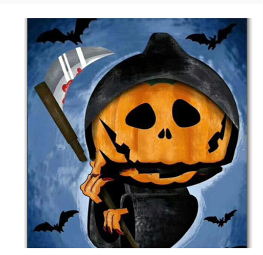 Kit de Pintura Diamante Halloween Cuadrado Completo - Bordado Punto de Cruz Cartoon - Image 9