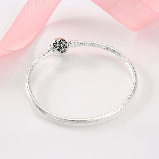 Pulsera de Plata Esterlina S925 con Cadena de Serpiente y Dijes Intercambiables - Image 16