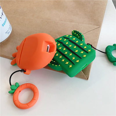 Fundas de Silicona para AirPods - Diseño Cactus y Zanahoria Verano - Image 9