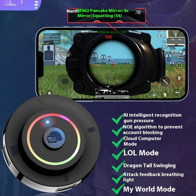 Gaming keyboard and mouse converter with one-handed RGB keyboard, gaming mouse, phone holder, and mouse pad.