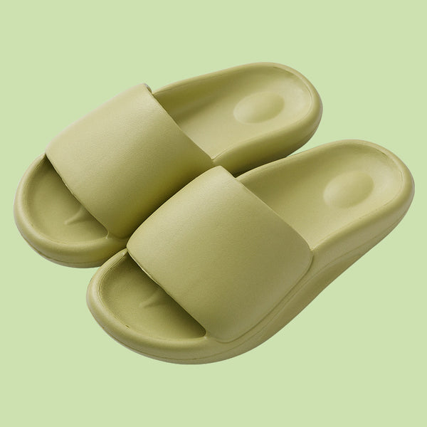 Pantuflas Cómodas de Suela Gruesa y Colores Sólidos