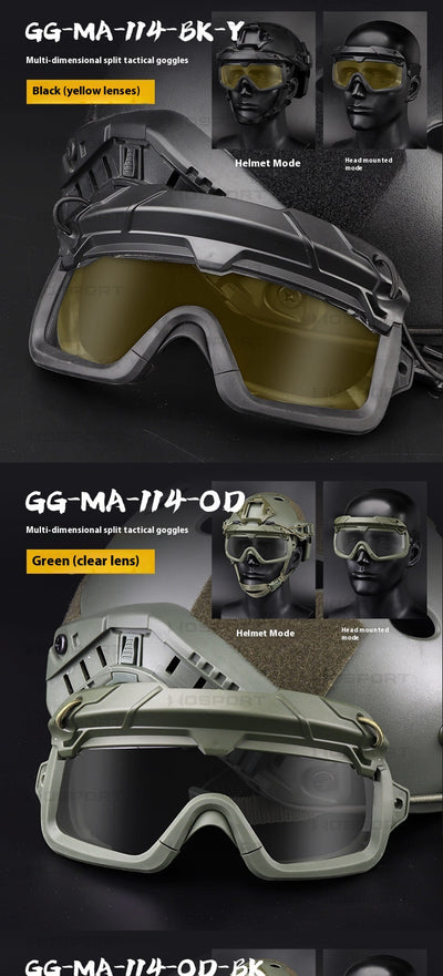 Gafas Tácticas Multifuncionales para Exterior - Dos Modos de Uso - Image 24