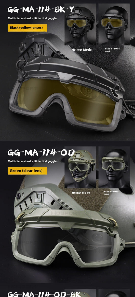 Gafas Tácticas Multifuncionales para Exterior - Dos Modos de Uso - Image 24