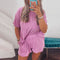 Conjunto de Dos Piezas: Camiseta y Shorts para Mujer