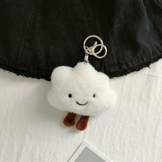 Llavero de Pareja Nube Blanca Esponjosa - Accesorio Tierno y Romántico - Image 3