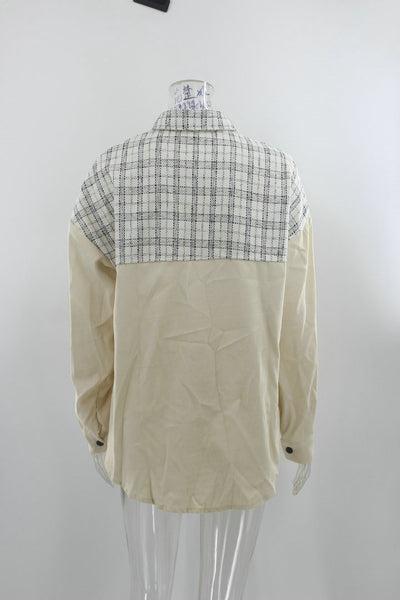 Chaqueta de Pana para Mujer con Cuadros y Bolsillos - Manga Larga Casual - Image 5