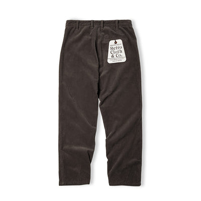 Pantalones Corduroy Khaki Retro Holgados de Cintura Media - Image 7