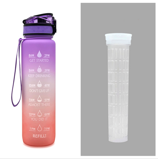 Botella Deportiva 1L Tritan con Marcador de Tiempo - Botella Motivacional Hermética para Fitness y Ciclismo - Image 34