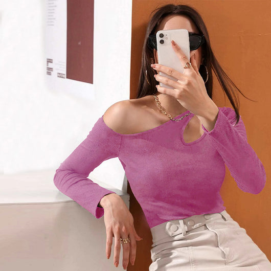Blusa Casual de Manga Larga con Detalle Calado en la Cintura - Image 14