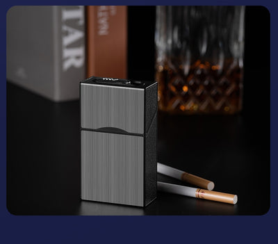 Encendedor Recargable USB con Estuche Portacigarrillos Resistente al Viento - Image 19