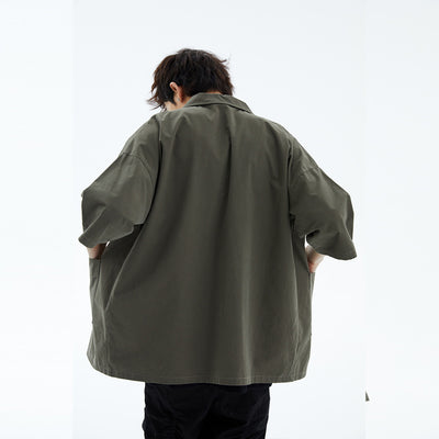 Camisa Suelta con Bordado y Cierre Frontal para Hombre y Mujer - Image 3