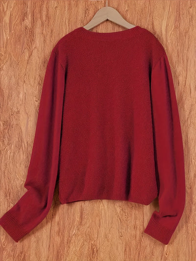 Cardigan Tejido de Abrigo en Colores Puros para Mujer - Image 12