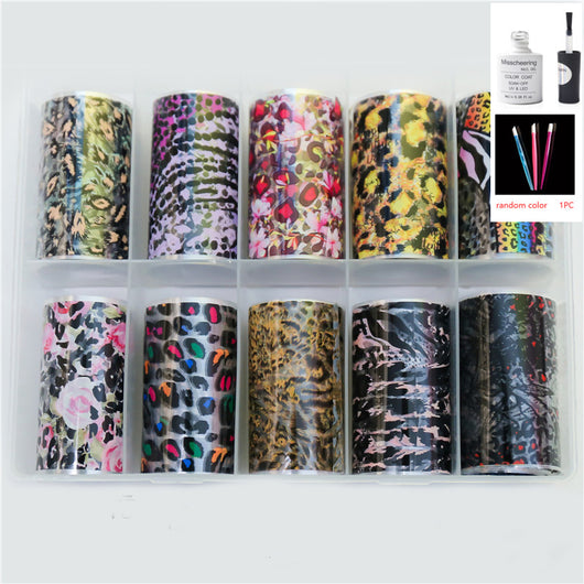Set de 12 Láminas Decorativas para Uñas - Transferencias Nail Art - Image 38