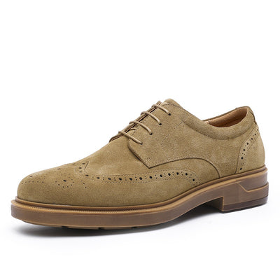 Zapatos de Cuero Ante Grabado Vintage Transpirables para Hombre - Image 8