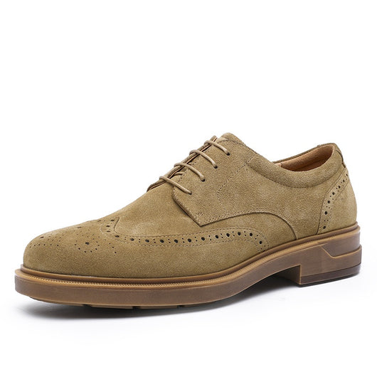 Zapatos de Cuero Ante Grabado Vintage Transpirables para Hombre - Image 8
