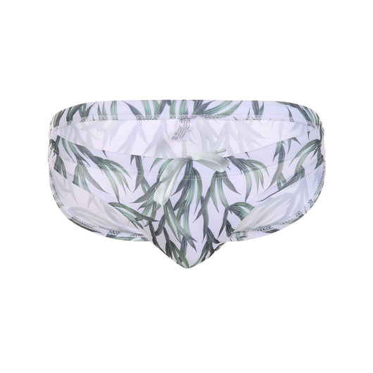 Bañador Estampado Tropical con Diseño de Hojas de Coco y Arce - Pantalón de Playa Multicolor Trendy - Image 8