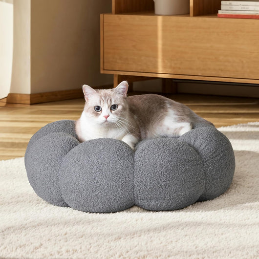 Cama Donut Térmica para Gatos y Perros - Cómoda Felpa con Base Antideslizante - Image 6