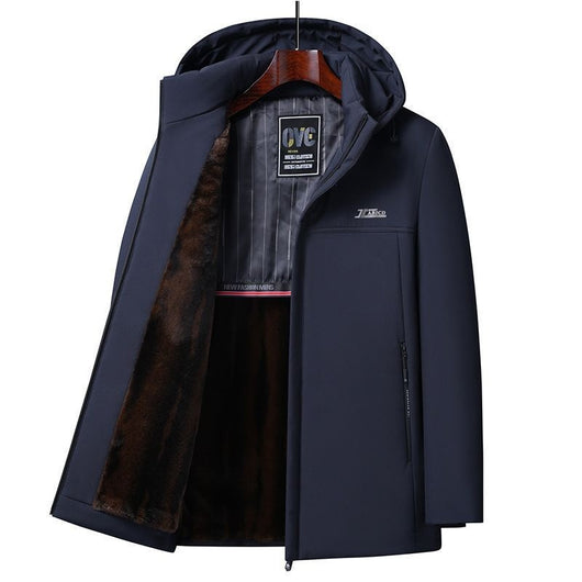 Chaqueta Acolchada de Algodón Estilo Retro para Hombre - Image 5
