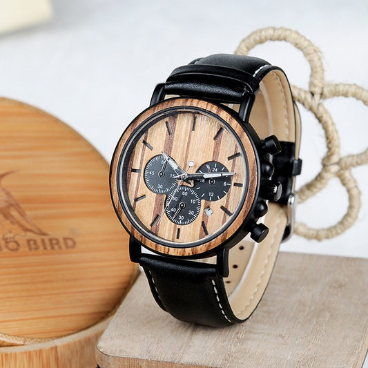 Reloj de Madera Luminoso para Hombre - Diseño Literario Multifuncional - Image 2