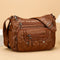 Bolsa Mensajera de Cuero Suave con Textura Avanzada